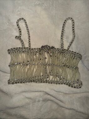Nasty Gal Pearl Crop Top